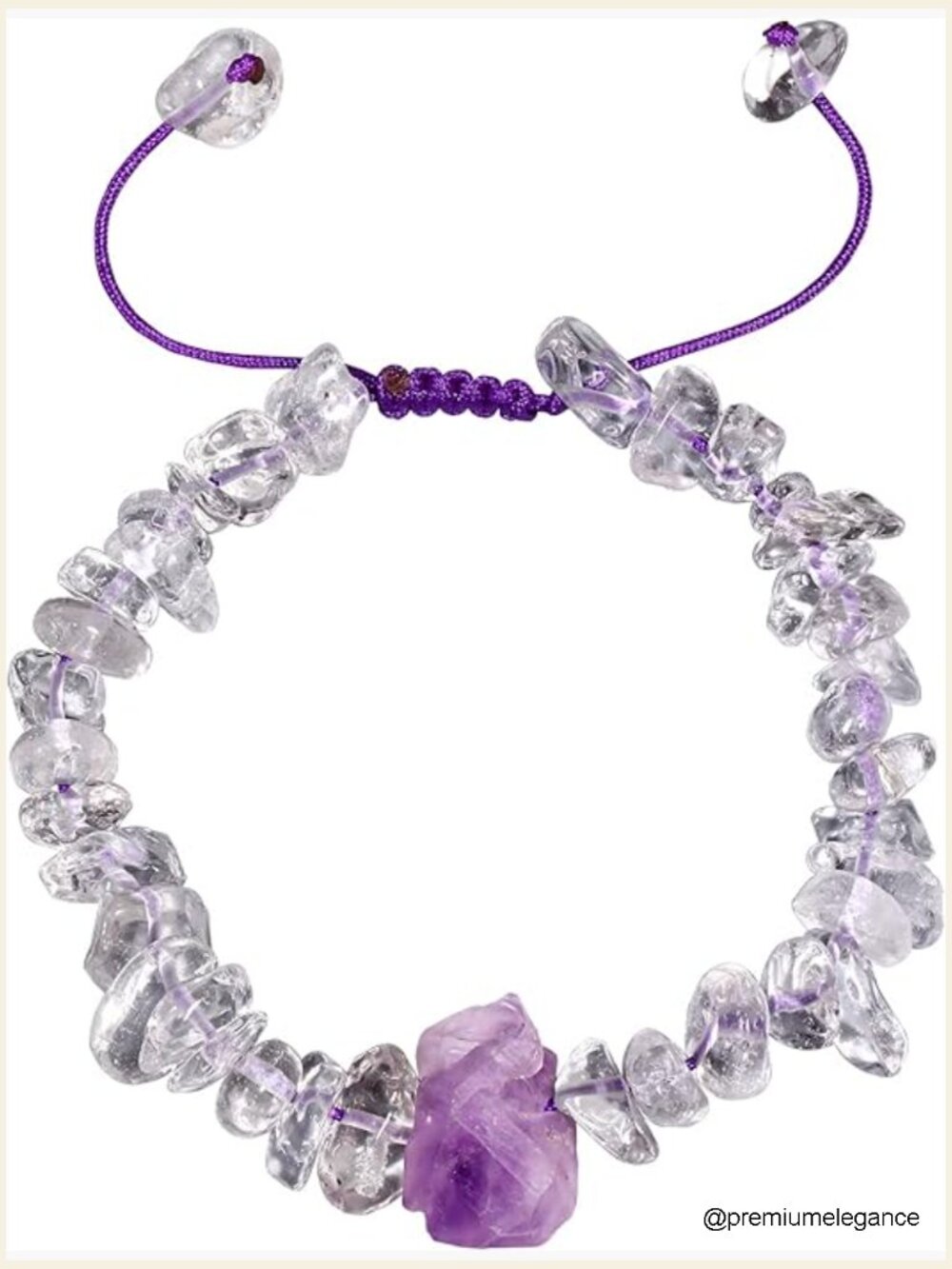 Spiritual Healing Raw Stone Bracelet Crystal Chips Beaded Bracelet Women Men